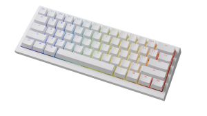 Ducky Professional Gaming Mechanical Keyboard One X Mini Wireless White - Ducky AI Switches [Linear]