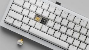Ducky Professional Gaming Mechanical Keyboard One X Mini Wireless White - Ducky AI Switches [Linear]