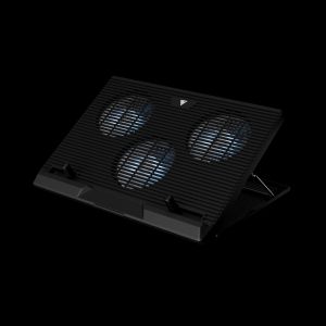 Gamdias Охладител за лаптоп Gaming Notebook Cooler 19" - AETHER E1 - USB Hub, Phone Stand