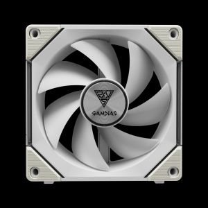 Gamdias Комплект вентилатори Fan Pack 3-in-1 3x120mm - AEOLUS P2-1203 White, Swappable Fan Blades (Reverse Fan Blades Included), Daisy-Chain, Infinity Mirror