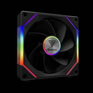 Gamdias Комплект вентилатори Fan Pack 3-in-1 3x120mm - AEOLUS P2-1203, Swappable Fan Blades (Reverse Fan Blades Included), Daisy-Chain, Infinity Mirror, A-RGB