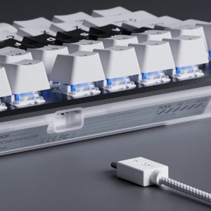 Pulsar Professional Gaming Mechanical Keyboard PCMK 2 HE TKL ANSI White - 8K, Gateron Magnetic Switches [Linear], RGB