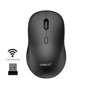 Makki Wireless Mouse MAKKI-MSX-2401 - USB-C, Silent, 1600dpi, 2.4G, Bluetooth, Rechargeable