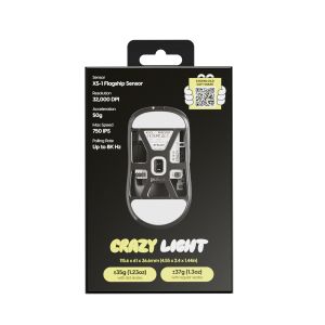 Pulsar професионална геймърска мишка Wireless Gaming Mouse X2 CrazyLight Jet Black 8K