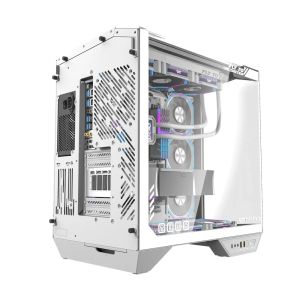 Darkflash кутия Case ATX - DY470 Ice White - 4 x 120 mm Infinity Mirror Fans
