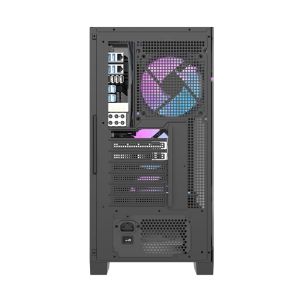 Darkflash кутия Case ATX - DRX70 Mesh Black - Addressable RGB 4 fans, USB-C