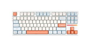 VGN Wireless Gaming Mechanical Keyboard - V87 Jelly Orange - Dynamic Silver Switches [Linear]