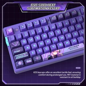 VGN Wireless Gaming Mechanical Keyboard - V87 Jelly Orange - Dynamic Silver Switches [Linear]