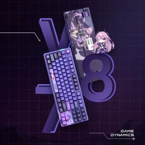 VGN Wireless Gaming Mechanical Keyboard - V87 Caribbean Blue - Power Silver Switches [Linear]