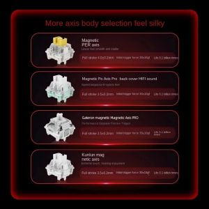 Madlions професионална геймърска механична клавиатура Professional Gaming Mechanical Keyboard MAD 68 R White- 8K, Kunlun Magnetic Switches [Linear]