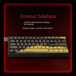 Madlions професионална геймърска механична клавиатура Professional Gaming Mechanical Keyboard MAD 68 HE Contour Flagship - 8K, Magnetic Amber Pro [Linear]