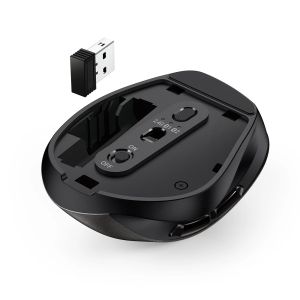 Genius безжина безшумна мишка Wireless Silent Mouse Ergo 9000S - Silent, Bluetooth, 2.4G, Black