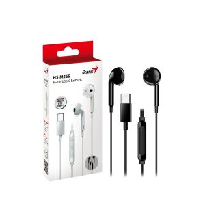 Genius слушалки тапи In-ear Earbuds HS-M365 - USB-C, Black