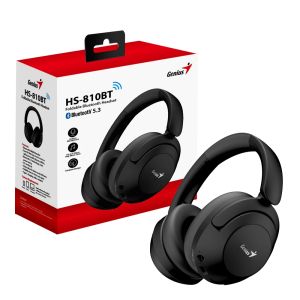 Genius безжични слушалки Headphones Bluetooth 5.3 - HS-810BT, Black