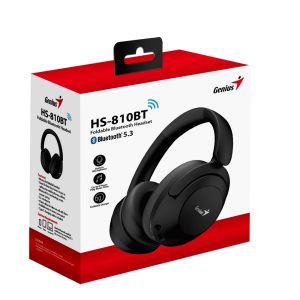 Genius безжични слушалки Headphones Bluetooth 5.3 - HS-810BT, Black