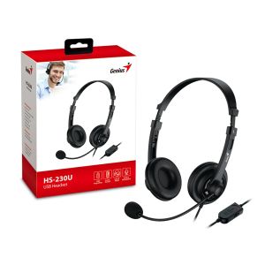 Genius Headset HS-230U - USB, Mic, Black