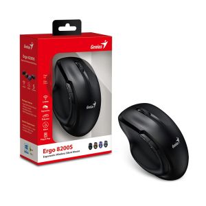 Genius Mouse Wireless Silent - Ergo 8200S Black - Silent, 2.4GHz