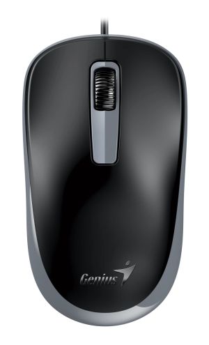 Genius Silent Mouse DX-125S Black+Grey - SILENT, USB