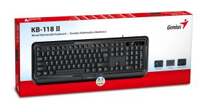 Genius Smart Keyboard KB-118 II Black - AI, BG Layout, USB