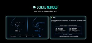 Lamzu професионална геймърска мишка MAYA X 8K - Wireless Gaming Mouse - Aimlabs Edition