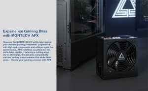 Montech захранване PSU 650W - APX - 80 Plus White