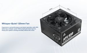 Montech захранване PSU 650W - APX - 80 Plus White