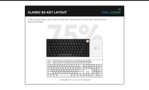 VGN Wireless Gaming Mechanical Keyboard - N75 PRO Caribbean Blue - Kailh Vaporwave Switches, RGB