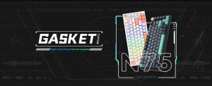 VGN Wireless Gaming Mechanical Keyboard - N75 PRO Jelly Orange - Azure Switches, RGB