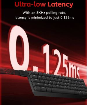 Madlions Professional Gaming Mechanical Keyboard MAD 60 HE RGB - 1K, Magnetic Amber Pro Switches - Black