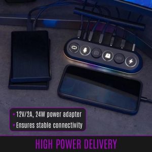 Streamplify стрийминг хъб/дек Streaming HUB DECK 5 RGB - 5 x USB-A - SPUH-HD51217.11