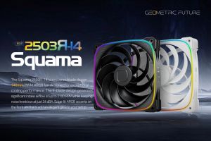 Geometric Future Комплект вентилатори Fan Pack 3-in-1 140 mm, Reversed - Squama 2503RW-14 White
