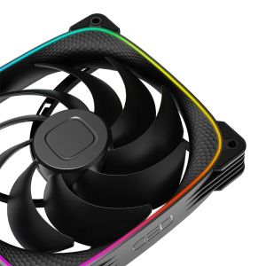 Geometric Future вентилатор Squama 2503B-14, 140mm, ARGB, Black