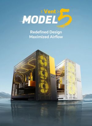 Geometric Future кутия Case EATX - Model 5 Vent Black - 5 x 140 mm aRGB fans included