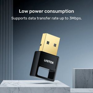 Unitek блутут адаптер Bluetooth 5.3 USB adapter, black - B105B