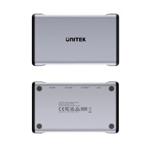 Unitek външна кепчър карта Video Capture Card - 4K@60Hz, Aluminium - V1177AGY01