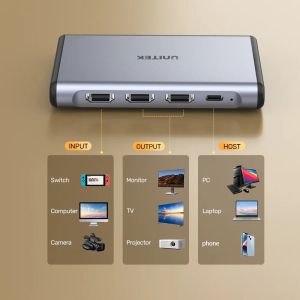 Unitek външна кепчър карта Video Capture Card - 4K@60Hz, Aluminium - V1177AGY01