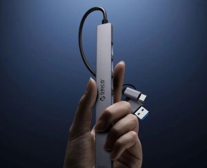 Orico HUB USB-C/USB-A 7 port - USB3.0 x 1, USB2.0 x 6 - YSA2-U3-GY