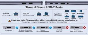 Orico Portable Docking station M.2 SATA/NVMe - HDMI, USB3.2-A x 1, USB-C (10Gbps) x 1,USB-C (PD100W), USB2.0-A x 2, LAN - OM28PR-G2-BK