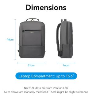 Vention Laptop Backpack 15.6", Waterproof - KRNB0