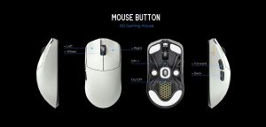 Lamzu професионална геймърска мишка MAYA X 8K - Wireless Gaming Mouse - Cloud Grey