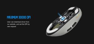Lamzu професионална геймърска мишка MAYA X 8K - Wireless Gaming Mouse - Cloud Grey