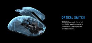 Lamzu професионална геймърска мишка MAYA X 8K - Wireless Gaming Mouse - Cloud Grey