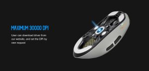 Lamzu професионална геймърска мишка MAYA X 8K - Wireless Gaming Mouse - White