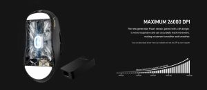 Lamzu професионална геймърска мишка ATLANTIS MINI 4K - Wireless Gaming Mouse - Charcoal Black