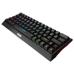 Marvo безжична механична геймърска клавиатура Wireless Gaming Mechanical keyboard Hecate 61WR Black - KG962W-R - Bluetooth 5.0, 63 keys