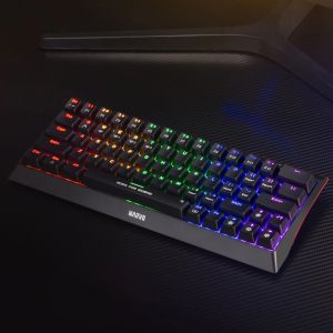 Marvo безжична механична геймърска клавиатура Wireless Gaming Mechanical keyboard Hecate 61WR Black - KG962W-R - Bluetooth 5.0, 63 keys