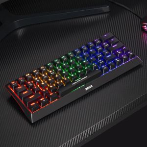 Marvo безжична механична геймърска клавиатура Wireless Gaming Mechanical keyboard Hecate 61WR Black - KG962W-R - Bluetooth 5.0, 63 keys