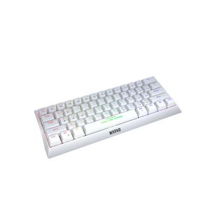 Marvo геймърска клавиатура Gaming Mechanical keyboard 61 keys TKL Hecate 61R WH - KG962G White - RED switches, RGB