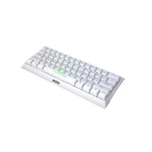 Marvo геймърска клавиатура Gaming Mechanical keyboard 61 keys TKL Hecate 61R WH - KG962G White - RED switches, RGB