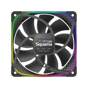 Ventilator Geometric Future Squama 2503R, Ventilator REVERSE, 120 mm, ARGB, Negru